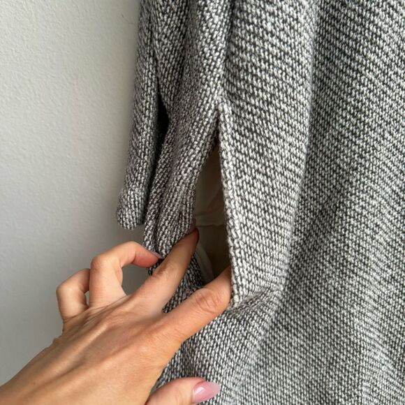 Eileen Fisher gray 100% organic cotton open front cardigan knit size medium - Picture 3 of 10